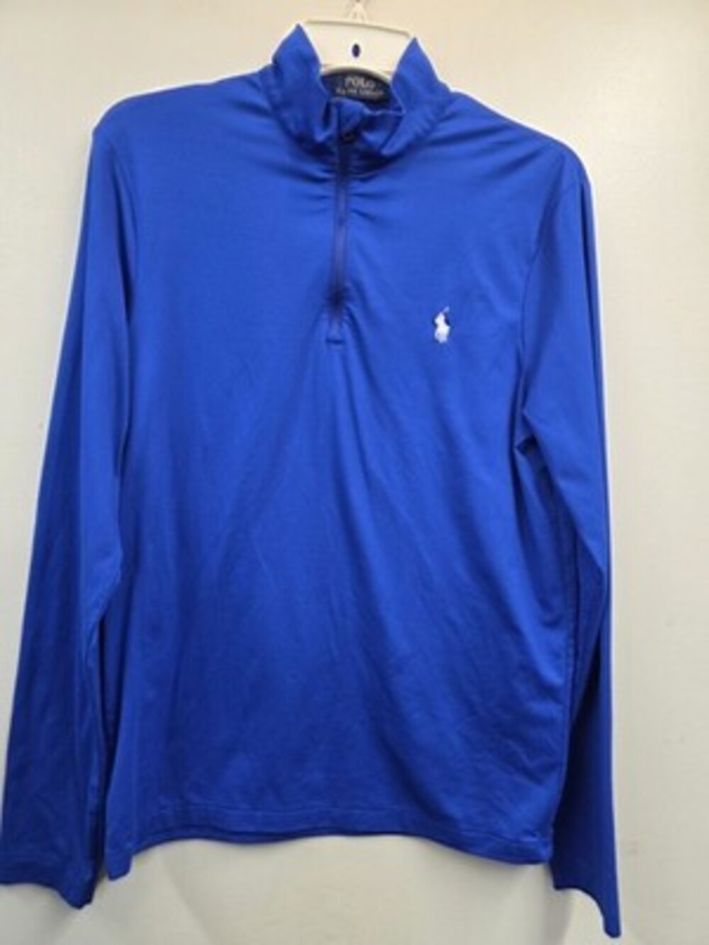 Polo Ralph Lauren Golf Pullover Blue Classic Fit 1/4 Zip Mock Neck S